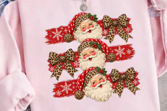 Leopard Santa PNG Sublimation Design Product Image 3