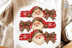 Leopard Santa PNG Sublimation Design Product Image 4