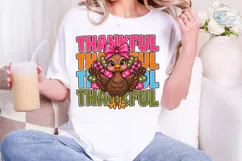 Thankful Turkey PNG Sublimation Design Product Image 1