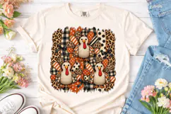 Thanksgiving Turkeys PNG Sublimation Shi Product Image 2