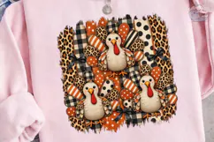 Thanksgiving Turkeys PNG Sublimation Shi Product Image 3