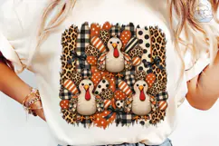 Thanksgiving Turkeys PNG Sublimation Shi Product Image 6