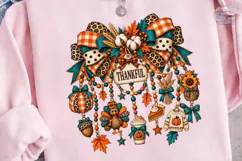 Thankful Fall Wreath PNG Sublimation Des Product Image 3