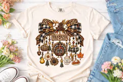 Thankful Fall Charm PNG Sublimation Desi Product Image 1