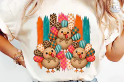 Colorful Turkeys PNG Shirt Design Product Image 6