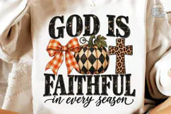 God Is Faithful Pumpkin PNG Sublimation Product Image 4