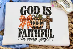 God Is Faithful Pumpkin PNG Sublimation Product Image 5