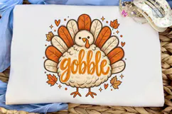 Gobble Turkey Fall PNG Sublimation Desig Product Image 5