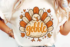 Gobble Turkey Fall PNG Sublimation Desig Product Image 6