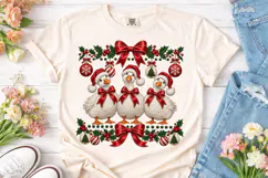Christmas Geese PNG Sublimation Design Product Image 2