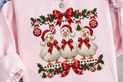 Christmas Geese PNG Sublimation Design Product Image 3
