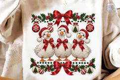 Christmas Geese PNG Sublimation Design Product Image 4