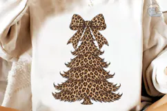 Leopard Christmas Tree PNG Sublimation Product Image 3