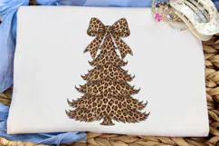 Leopard Christmas Tree PNG Sublimation Product Image 5