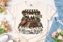 Merry & Wild Christmas Trees PNG Shirt Product Image 2