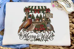 Merry & Wild Christmas Trees PNG Shirt Product Image 5