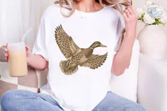 Flying Duck PNG Sublimation Shirt Design Product Image 1
