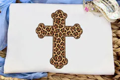 Leopard Cross PNG Sublimation Design Product Image 5