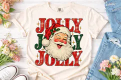 Jolly Joy Santa PNG Sublimation Design Product Image 1