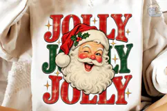 Jolly Joy Santa PNG Sublimation Design Product Image 3