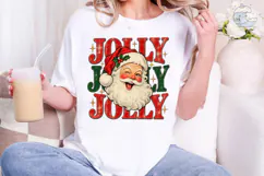 Jolly Joy Santa PNG Sublimation Design Product Image 4