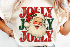 Jolly Joy Santa PNG Sublimation Design Product Image 6