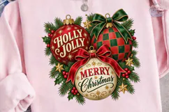 Holly Jolly Merry Christmas PNG Sublimat Product Image 3