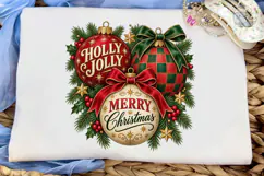Holly Jolly Merry Christmas PNG Sublimat Product Image 5