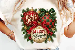 Holly Jolly Merry Christmas PNG Sublimat Product Image 6