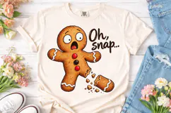 Oh Snap Gingerbread PNG Sublimation Desi Product Image 2