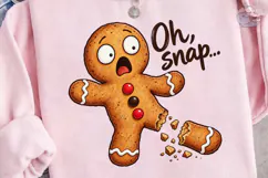 Oh Snap Gingerbread PNG Sublimation Desi Product Image 3