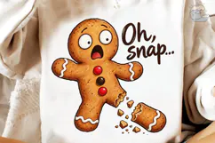 Oh Snap Gingerbread PNG Sublimation Desi Product Image 4