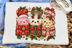 Christmas Puddings PNG Shirt Design Product Image 5
