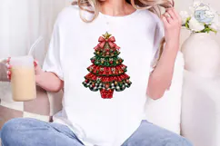 Christmas Tree Patterned PNG Sublimation Product Image 4