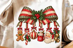 Christmas Bow Ornaments PNG Sublimation Product Image 3