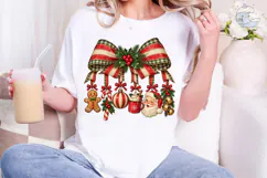 Christmas Bow Ornaments PNG Sublimation Product Image 4