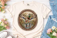 Duck Pond Embroidery PNG Shirt Design Product Image 2