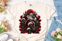 Dark Santa Claus PNG Sublimation Design Product Image 2