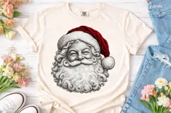 Santa Face PNG Sublimation Shirt Design Product Image 2