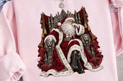Regal Santa Throne PNG Sublimation Desig Product Image 2