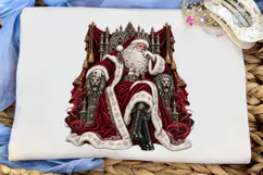 Regal Santa Throne PNG Sublimation Desig Product Image 5