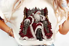 Regal Santa Throne PNG Sublimation Desig Product Image 6