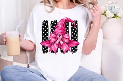 Pink Witch Hat Bow PNG Sublimation Desig Product Image 1
