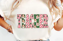 Teacher Christmas PNG Sublimation Design Product Image 6