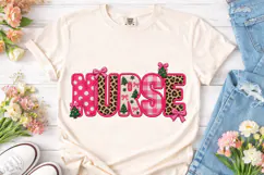 Nurse Christmas PNG Sublimation Shirt De Product Image 2