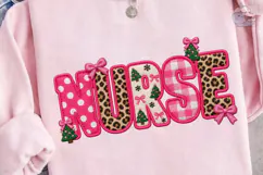 Nurse Christmas PNG Sublimation Shirt De Product Image 3