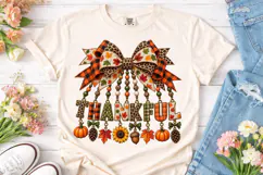 Thankful Fall Bow PNG Sublimation Shirt Product Image 1