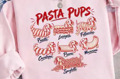 Pasta Pups PNG Sublimation Shirt Design Product Image 1