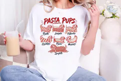 Pasta Pups PNG Sublimation Shirt Design Product Image 4