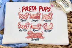 Pasta Pups PNG Sublimation Shirt Design Product Image 5